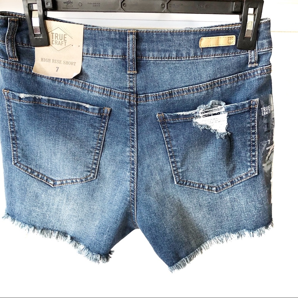 True Craft Distresses High Rise Jean Short… - Picture 2 of 7